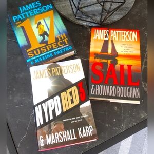 New York Times Bestselling Author James Patterson 3 Novel Hardcover 1st Ed Set